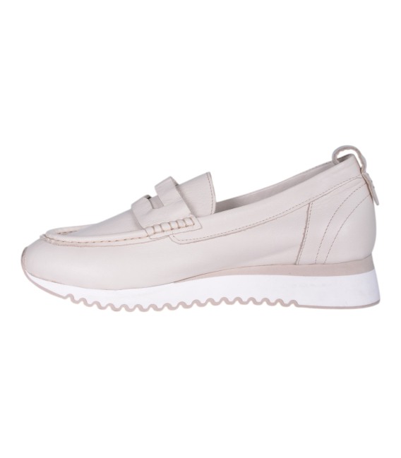 Béžové slip on mokasíny D24YA-165