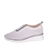 Dámske perforované biele slip on tenisky 2763