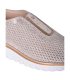 Dámske perforované zlaté slip on tenisky 2763