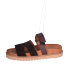 Dámske šľapky na suchý zips 2755 brown