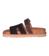 Dámske šľapky na suchý zips 2755 brown