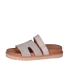Dámske béžové šľapky na suchý zips 2755 beige