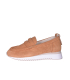 Škoricová slip on mokasíny z brúsenej kože D24YA-165