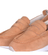 Škoricová slip on mokasíny z brúsenej kože D24YA-165