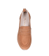 Škoricová slip on mokasíny z brúsenej kože D24YA-165