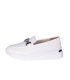 Biele mokasíny s perforáciou 7696