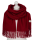 Dámsky bordový šál SP100C red