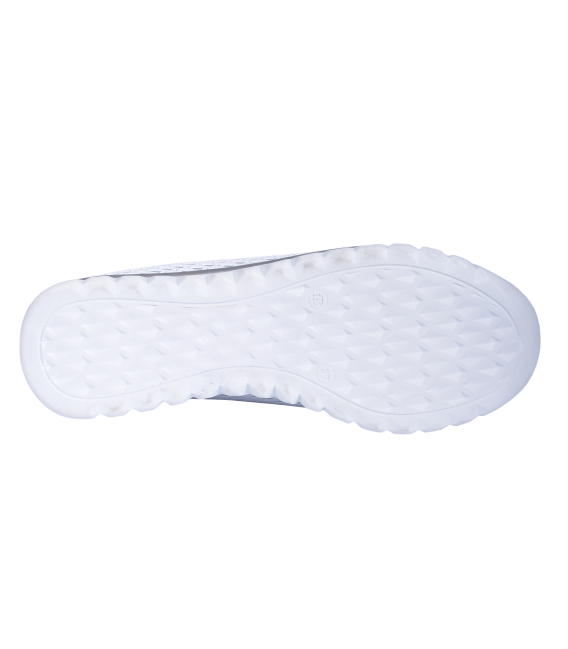 Dámske perforované biele slip on tenisky 2763
