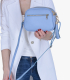 Dámska modrá kožená crossbody kabelka Laura