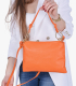 Dámska kožená crossbody oranžová kabelka Karin