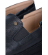 Čierne kožené slip on mokasíny DTE054