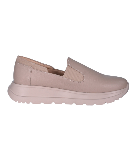 Kapučínové kožené slip on mokasíny DTE054
