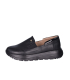 Čierne kožené slip on mokasíny DTE054