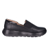 Čierne kožené slip on mokasíny DTE054