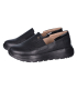 Čierne kožené slip on mokasíny DTE054