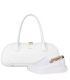 Zvýhodnený set biele slip on mokasíny DTE054+ Kabelka Diana
