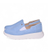 Modré slip on mokasíny DTE054