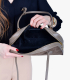 Zvýhodnený set kapučínové slip on mokasíny DTE054+ Kabelka Kristína 