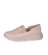 Béžové kožené slip on mokasíny DTE054