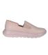 Béžové kožené slip on mokasíny DTE054