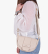 Béžová kožená crossbody kabelka Sofia