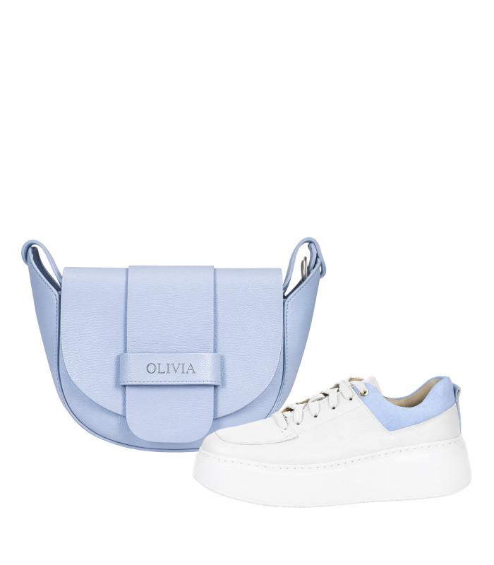 Zvýhodněný set bílo - modré tenisky 936s2+sofie blue