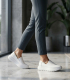 Biele slip on mokasíny DTE054