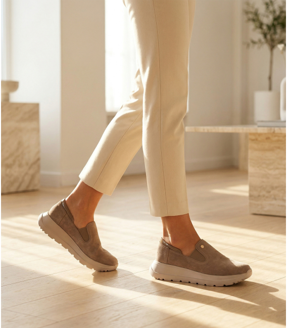 Kapučínové slip on mokasíny DTE054