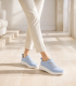 Modré slip on tenisky s kamienkami na podošve unica 2534
