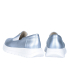 Modré kožené slip on mokasíny DTE054