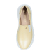 Žlté perleťové kožené slip on mokasíny DTE054
