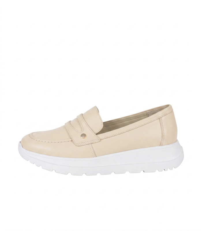 Béžové slip on mokasíny 2486