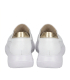 Biele perforované slip on mokasíny DTE054