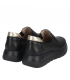 Čierne perforované slip on mokasíny DTE054