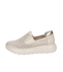 Béžové perforované slip on mokasíny DTE054