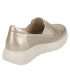 Zlaté perforované slip on mokasíny DTE054