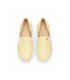 Žlté kožené slip on mokasíny DTE054