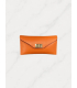 Dámska kožená crossbody oranžová kabelka