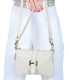 Dámska kožená crossbody béžová kabelka Hana