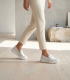 Biele slip on mokasíny 2486