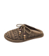 Dámske hnedé šľapky so ozdobami na šnúrkach 484.2613