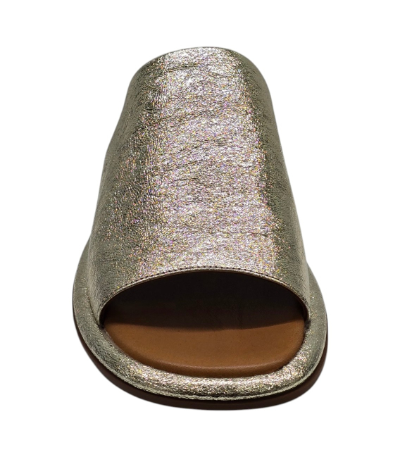 Zlaté elegantné pohodlné šľapky