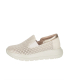 Béžové perforované slip on mokasíny DTE054
