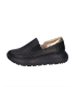 Čierne perforované slip on mokasíny DTE054