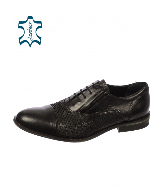 Čierne pánske topánky 607 - Paolo Gianni