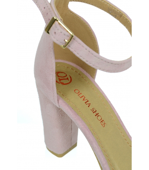 Bledoružové dámske sandále s priesvitným lemom DSA2050-1347