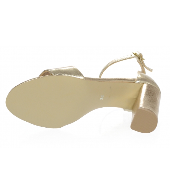 Zlaté dámske sandále DSA2050