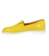 Žlté kožené slip on tenisky s ozdobou D-605