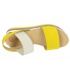 Žlté sandále na farebnej podošve DSA3081