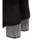 Čierne elegantné matné kotníkové topánky s metalickým podpätkom 1953303K